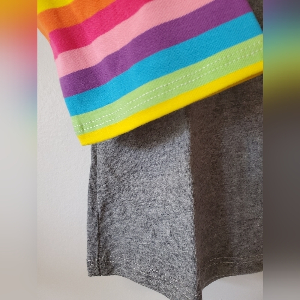 NEW Children's Rainbow Raglan - Picture 2 of 3